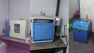 新疆干燥箱馬弗爐和制樣機現場(chǎng)照片